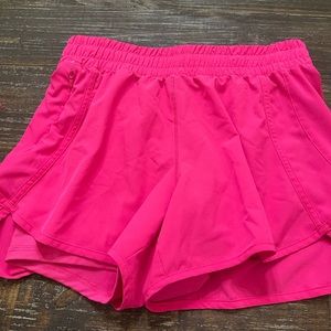 Hot pink shorts